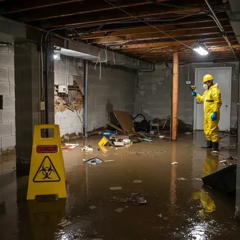 Flooded Basement Electrical Hazard in Kershaw, SC Property